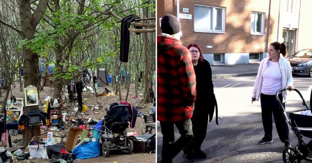 ホームレスのためのキャンプが拡大 住民の不安：「子供たちが外に出て遊ぼうとしない」