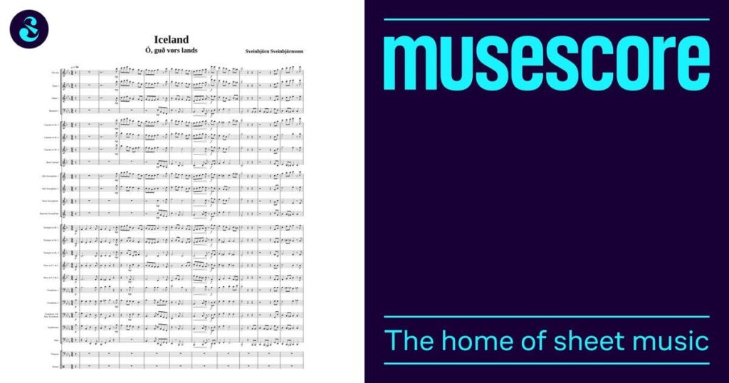 アイスランドの国歌をMuseScoreでバンド用にアレンジしてみました。考えは？どうやってやったの？