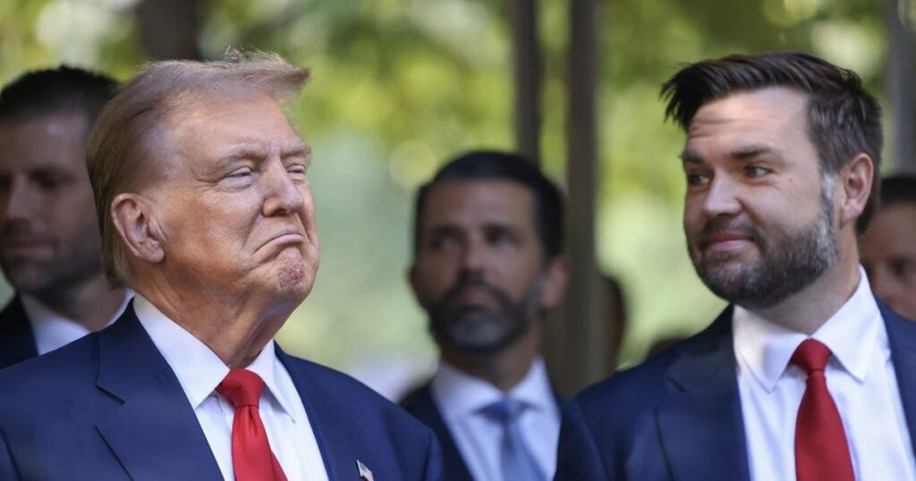 トランプ大統領はすでにJDバンス氏が副大統領候補討論会で敗退することを覚悟している