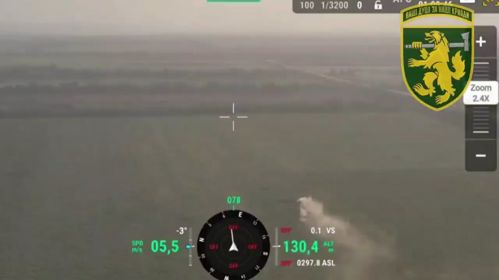 マリニウカ村のロシア軍陣地を砲撃する第68独立猟兵旅団のウクライナ戦車
