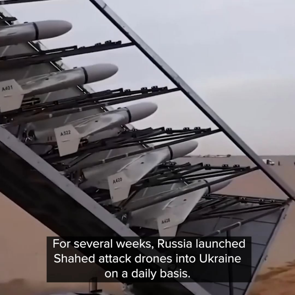 数週間にわたり、ロシアは毎日ウクライナに向けてシャヘド攻撃用無人機を発射した。しかし、ウクライナ軍による作戦が成功したため、その頻度は減少した。ウクライナの長距離無人航空機がロシアの倉庫を無人機で攻撃した。ロシア奥深くの軍事資産を排除することでウクライナの空を守る