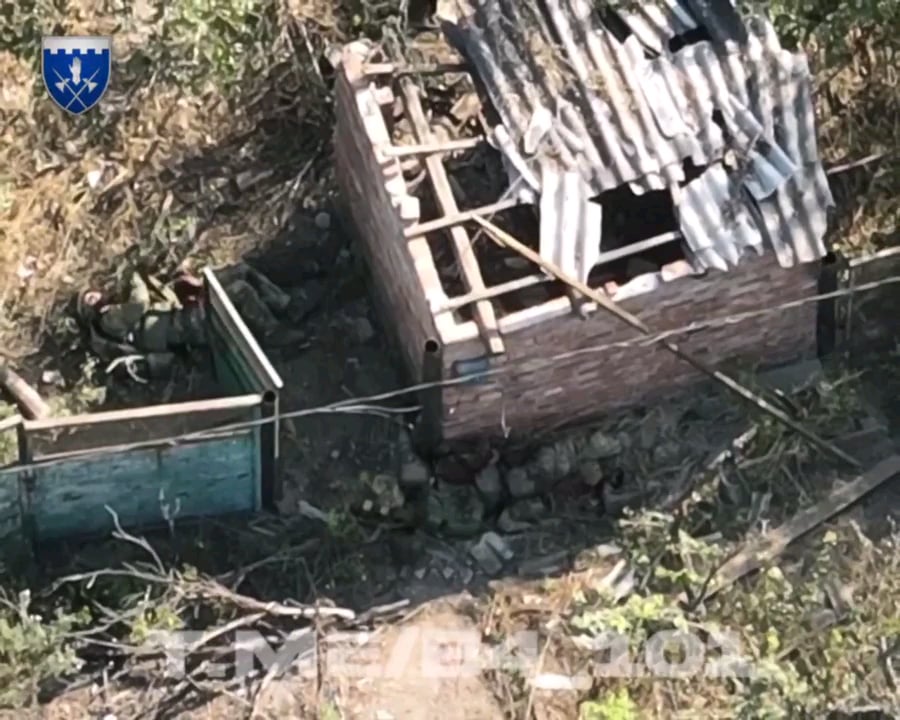 ロシア兵士が手榴弾の落下を誤判断し、間違った場所（手榴弾が着弾した場所）に避難する