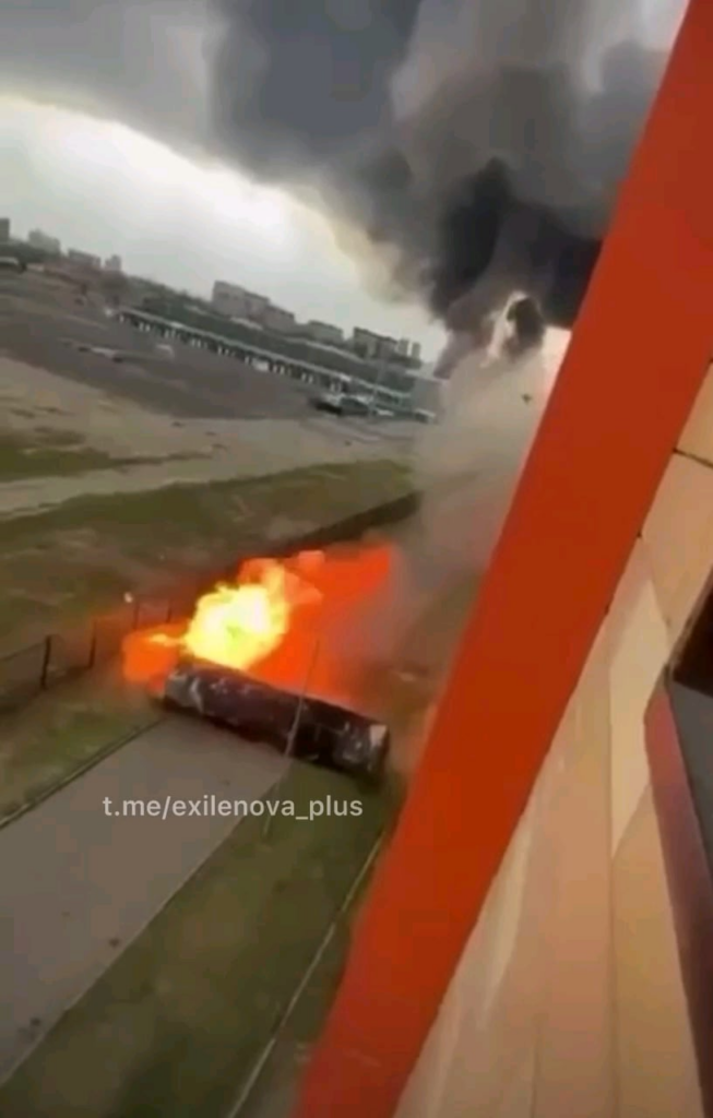 ロシアのグロズヌイで起きた爆発の別の角度