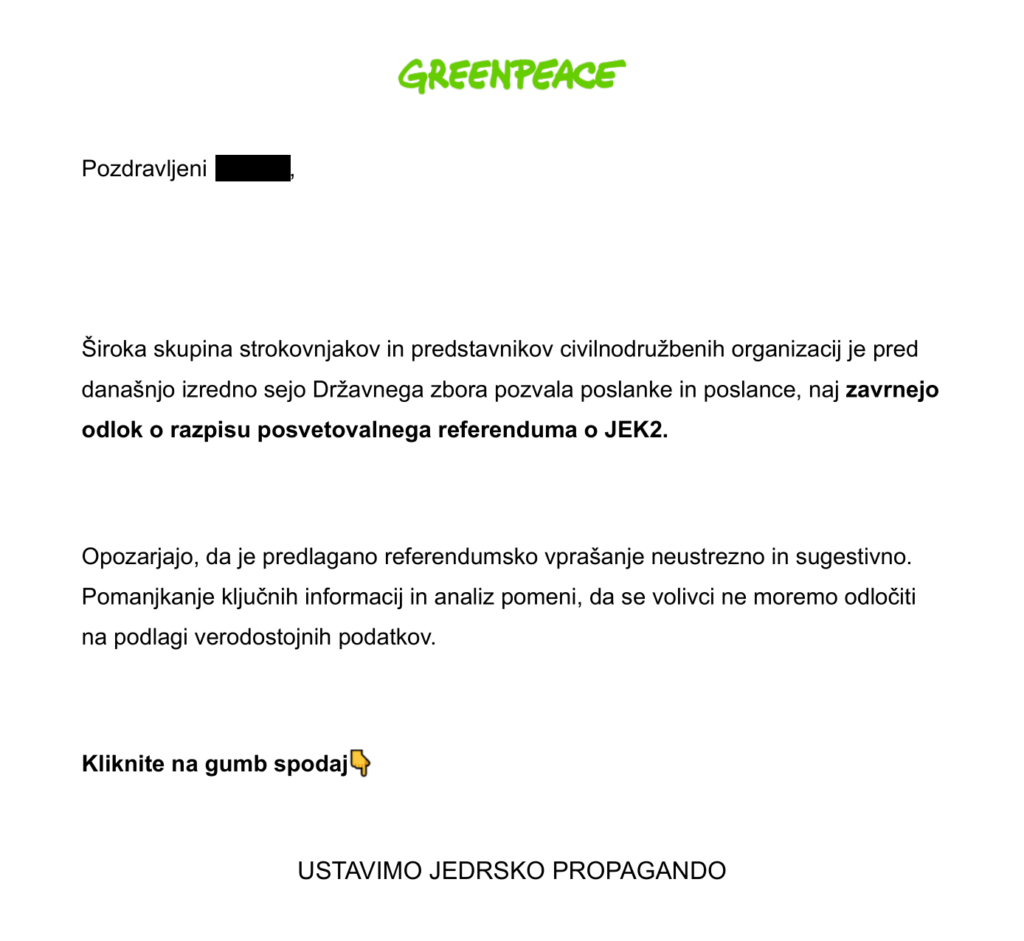 スロベニアのオーストリア傭兵たちはその鍵を解きました。彼らは議論によってスロベニアのエネルギー主権を妨げることはできないことに気づき、今では脅迫と民主主義の否定に切り替えました。