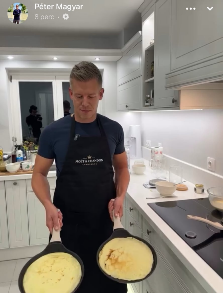 ペテル・マジャールはパンケーキメーカーが得意です