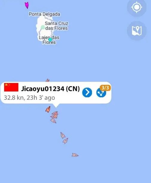アゾレス諸島での中国漁船とされる偽情報がチェガによって共有され、軍に4万5000ユーロの損害を与えた