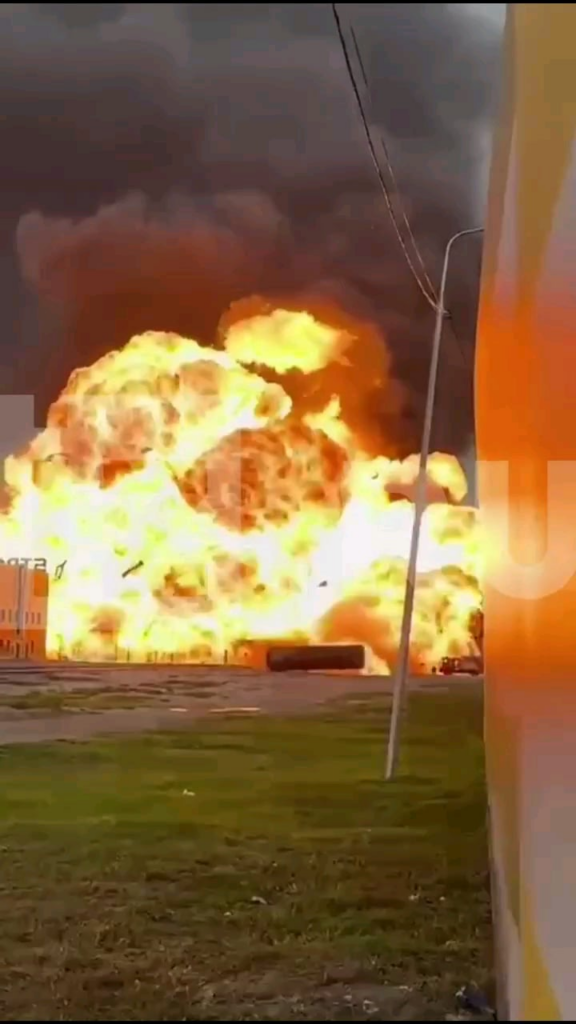 チェチェンでの壮大な爆発