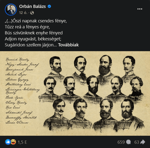 Balázs Orbán - I. 降伏大臣