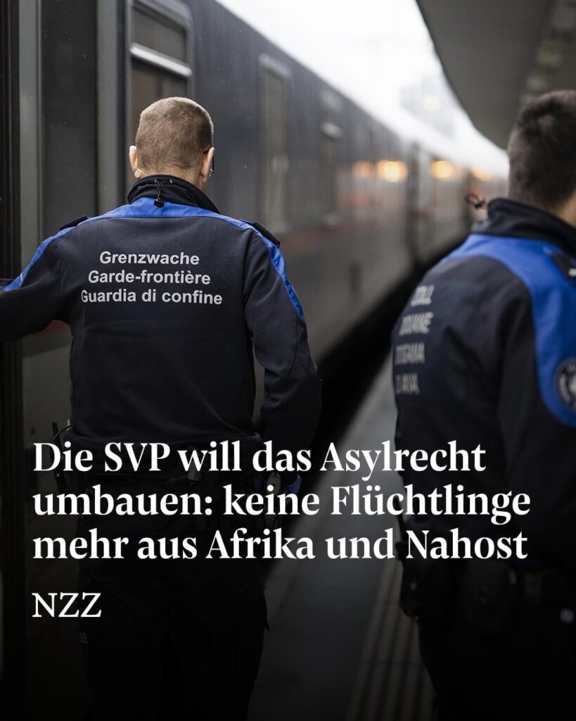 上級副大統領は、スイスは中東とアフリカからの難民を今後受け入れるべきではないと提案していますが、これについてはどう思いますか？
