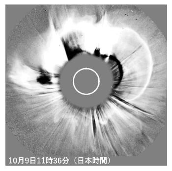 太陽フレアでNICTが注意喚起 10日深夜から数日間、通信障害などのおそれ 「宇宙システムの利用には注意が必要」
