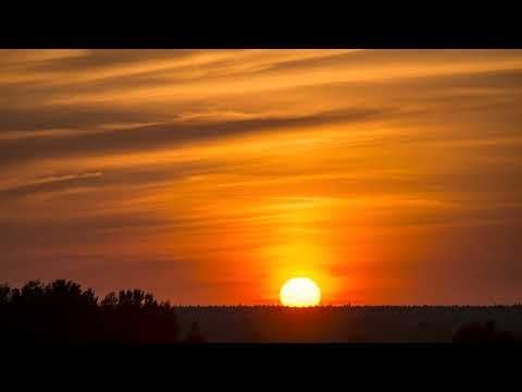 キョイリオの夕日のタイムラプス