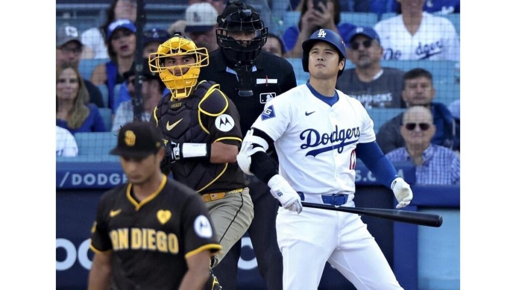 ダルビッシュが先輩の貫禄、地区Ｓドジャース戦で７回１失点で勝利投手…大谷翔平は無安打