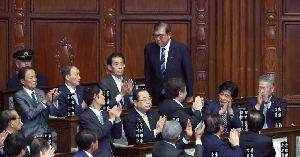 石破茂新内閣が正式発足 林官房長官が閣僚名簿 皇居で首相任命式、閣僚認証式
