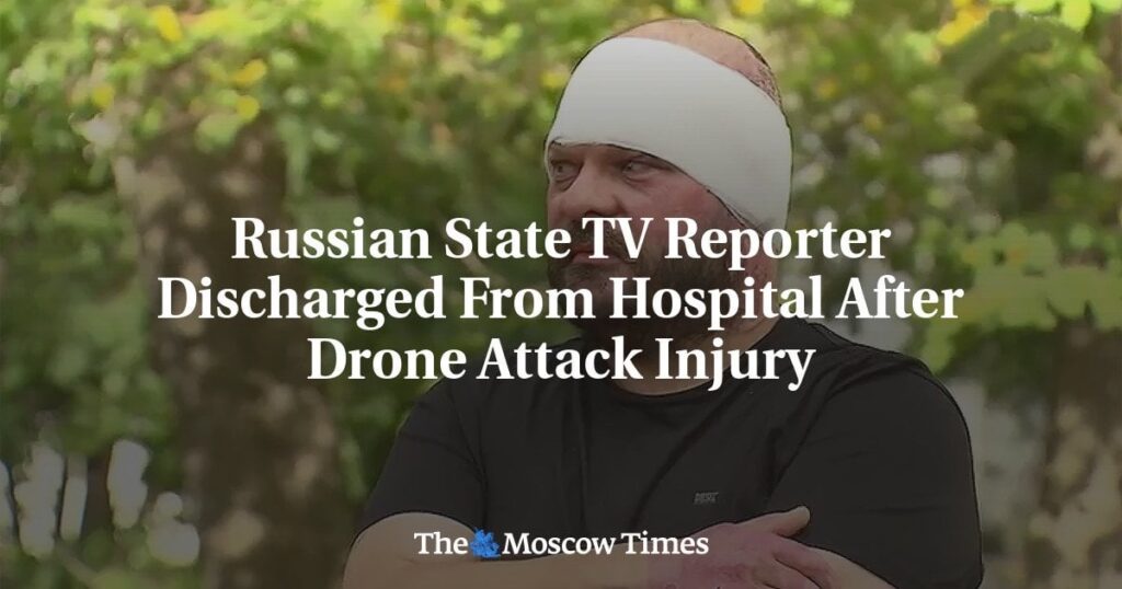 ロシア国営テレビのレポーター、ドローン攻撃で負傷退院