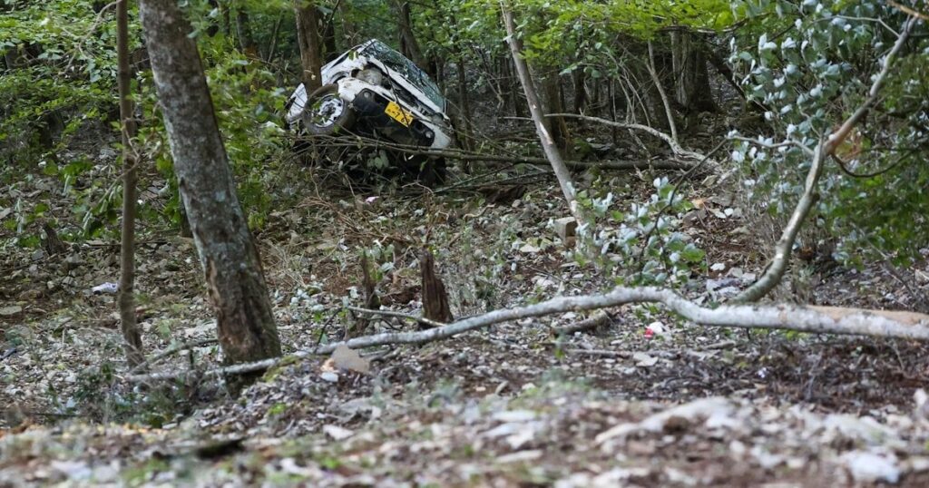 徳島・吉野川市の山で車転落、寺参拝客ら男女2人死亡