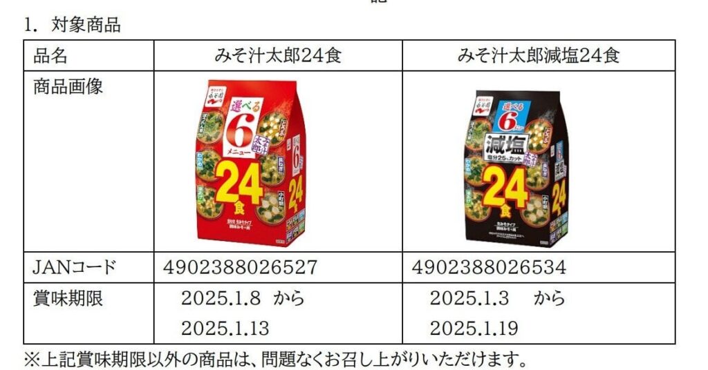 永谷園の「みそ汁」に“みそ漏れ”発覚……　19万食を自主回収「深くお詫び」（1/3 ページ） - ねとらぼ｜ITmedia