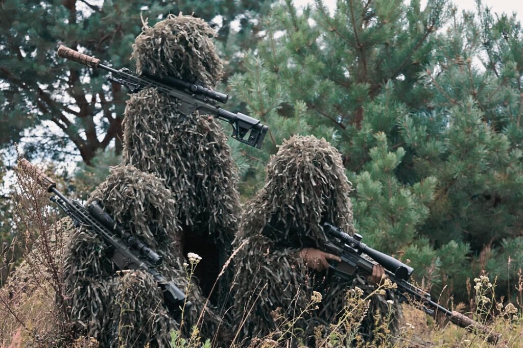 ウクライナ国家警備隊の北方領土管理局（北作戦司令部）の狙撃兵。
