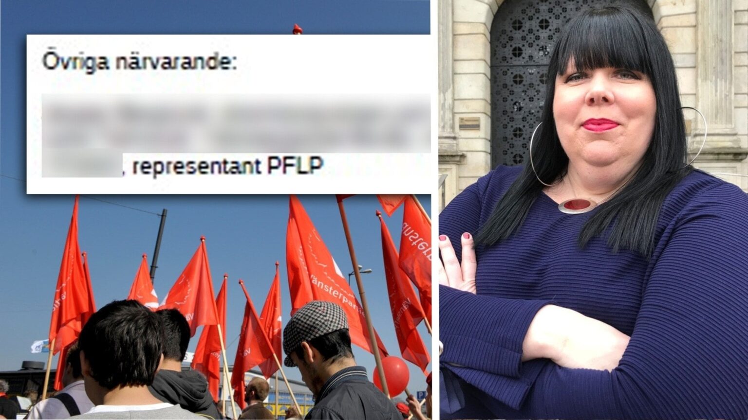 テロリストに分類されたPFLPの関係者が怒りで開催されたVの年次総会に出席 - P4ヨーテボリ