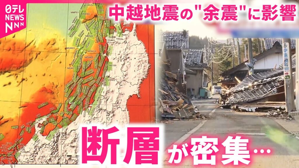 【警戒】日本海に密集する活断層  "複雑な揺れ"に影響か  中越地震の原因と教訓　新潟　NNNセレクション
