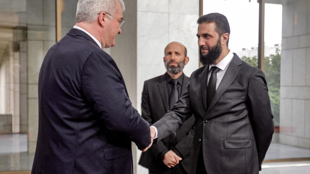 シリアの事実上の指導者シャラー氏、ダマスカスでウクライナ外相と会談