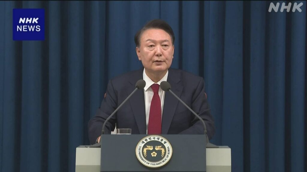 【詳しく】韓国で一時「非常戒厳」野党は大統領の弾劾議案提出