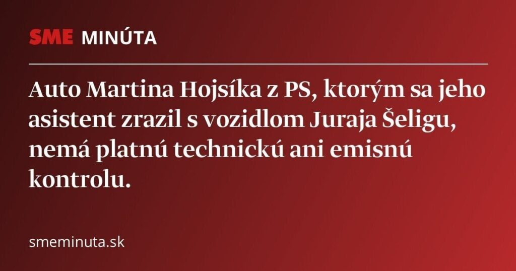 Hojsíkの車は有効な技術検査および排ガス検査を受けていない