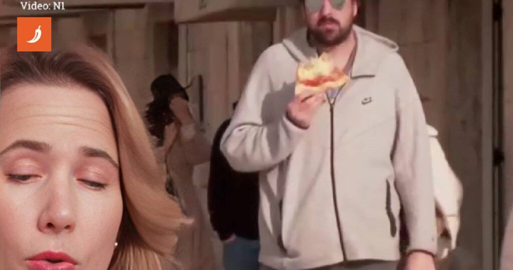 マリヤ・セラク・ラスプディッチの背後でピザを食べた男が誰であるかを明らかに：「悲しかった」