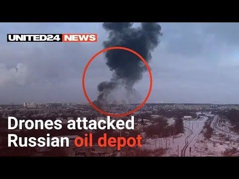 ドローンがオリョール地域のロシアの戦略的石油貯蔵所を攻撃