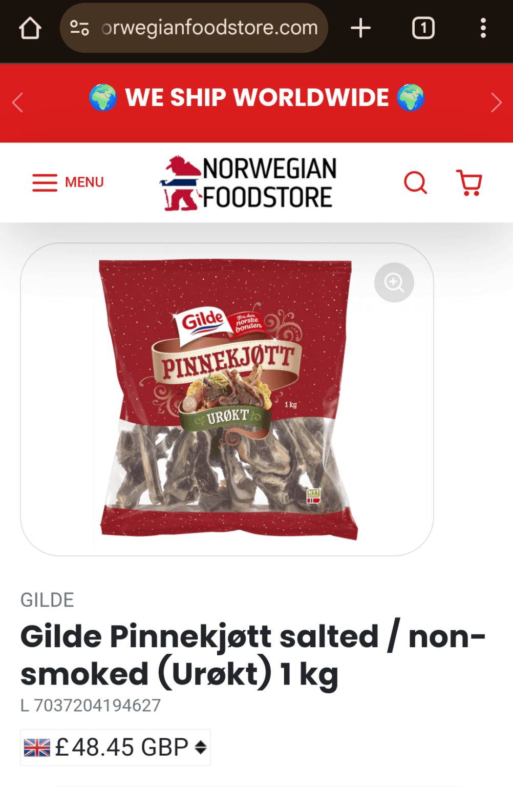 イギリスでの箸の注文