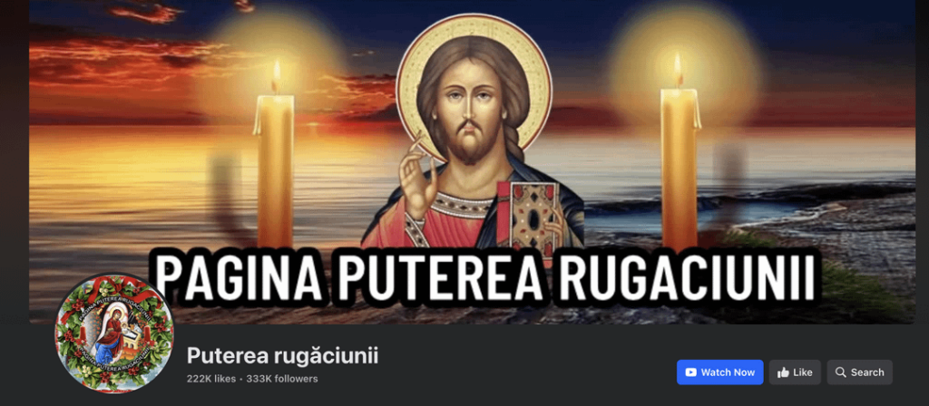 伝統的なルーマニア語、祈りの力、ルーマニアの誇りは、FB 上の宣伝ページであり、報告する必要があります。