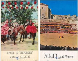 古いスペインの観光ポスター
