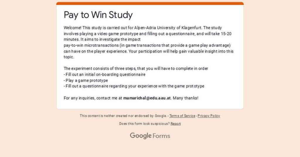 Pay To Winに関する修士論文で助けが必要です