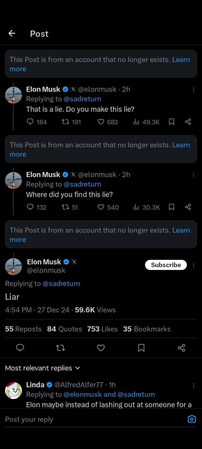 イーロン・マスクはついにうんざりした イーロン・マスクはついにうんざりした