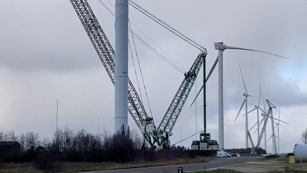 デンマーク最大の風力タービンが現在、ユトランド諸島のいくつかの村を停電させている