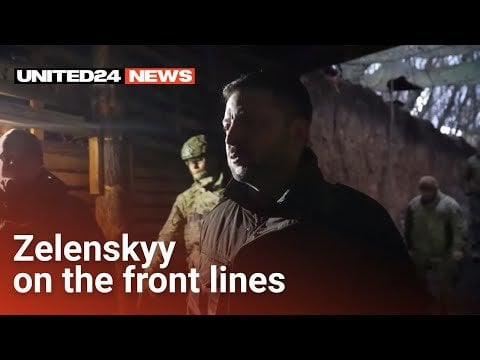 ゼレンシキー大統領はザポリージャ方向のウクライナ軍陣地を訪問