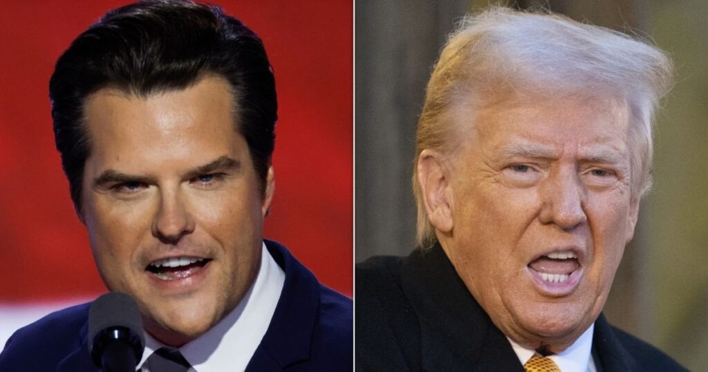 マット・ゲーツ氏、痛烈な倫理報告書発表後、トランプ大統領のメモとされる内容を共有