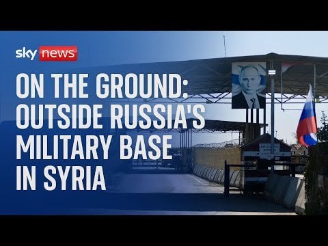 スカイニュースはシリアにあるロシア軍事基地の一つから報じた。