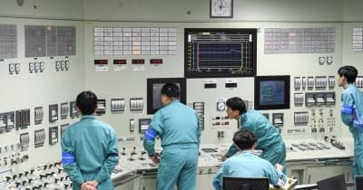 中国電力、島根原発2号機再稼働 起動から約2時間後「臨界」到達
