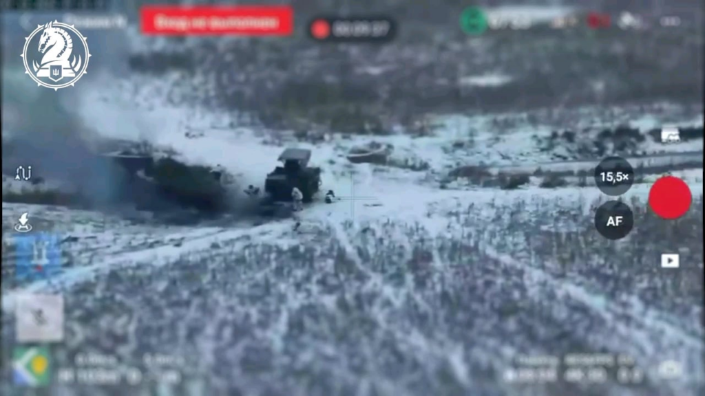 ウクライナ第47機械化旅団は、ロシアのBMP-2が味方戦線に到達するのを阻止した。クルスク地方。 2024年12月