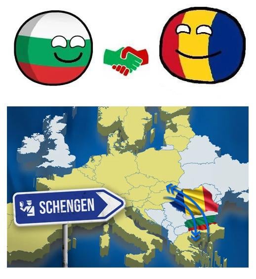 ついに一緒にシェンゲンに入国しました！ご近所さん、ハッピーホリデー！ルーマニアからのご多幸をお祈りします！
