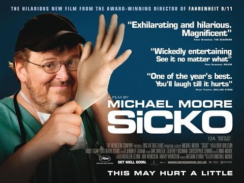 シコ |マイケル・ムーアの映画 | 2007 - 医療が民営化されると何が起こるか。スロベニアについても映画の36分43秒で言及されています。
