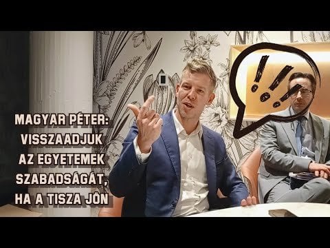 ペテル・マジャル氏：TISZAが来れば大学の自由を取り戻す - インタビュー