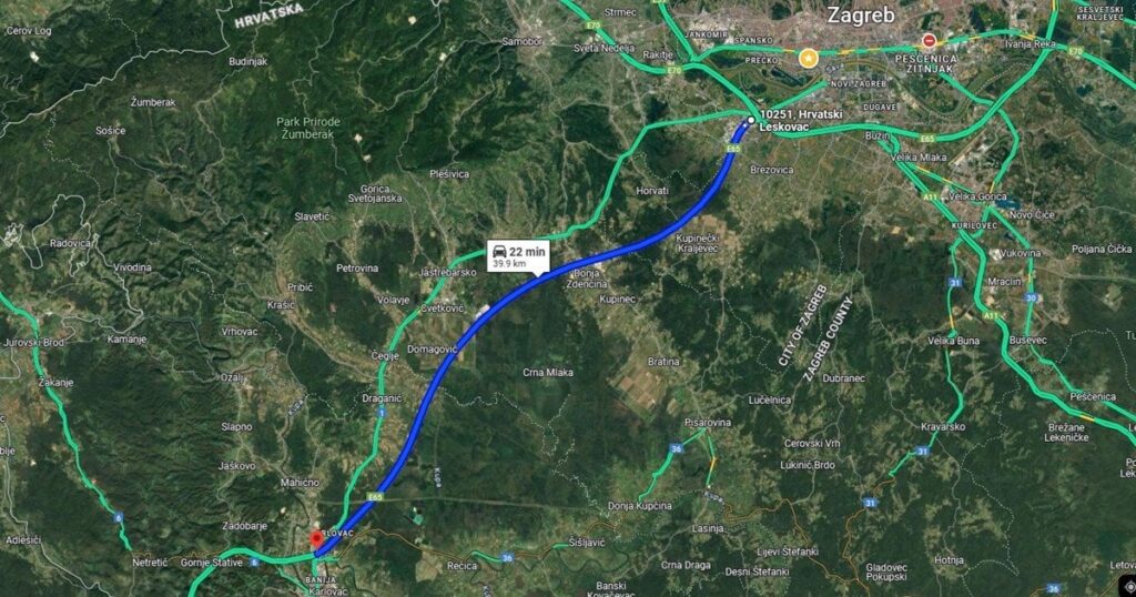 ザグレブからカルロヴァツまでの高速道路A1の拡張が計画されており、詳細はわかっています