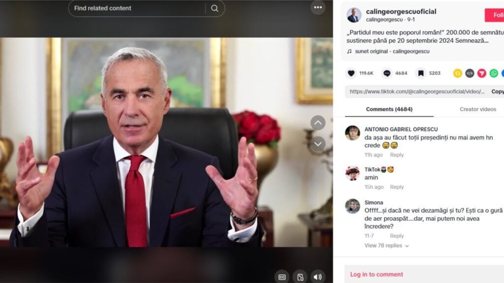 カリン・ジョルジェスクを支持するキャンペーンを乗っ取ったとして刑事告発