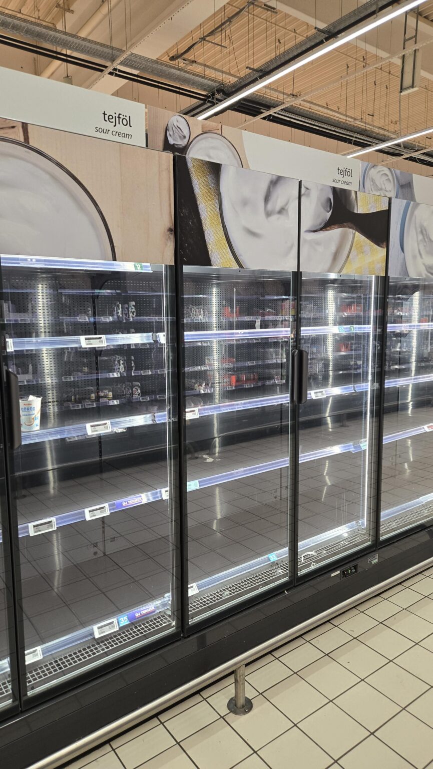 30日の夕方、オーチャンでサワークリームが品薄になった