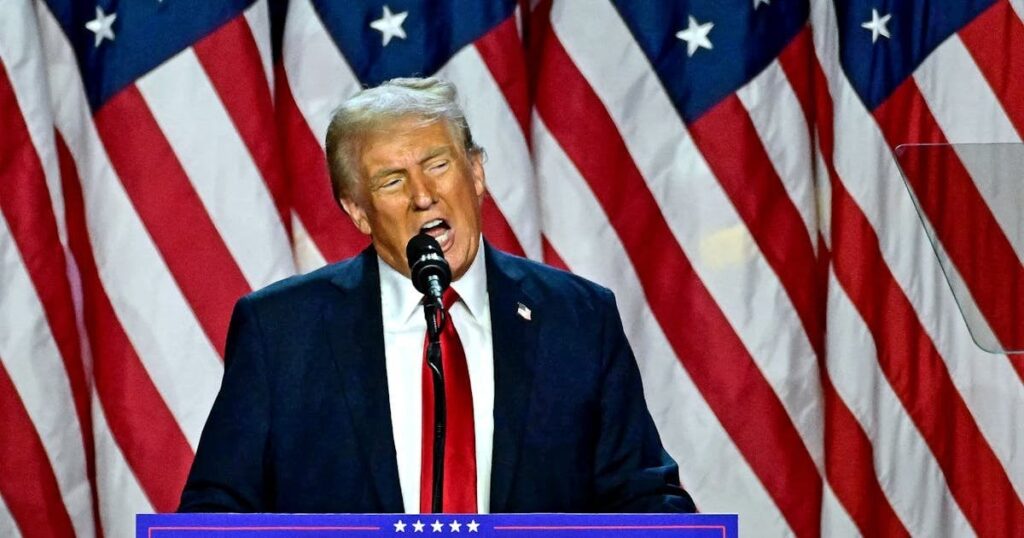 トランプ大統領、別の候補者に顔面に衝撃を受けて崩壊