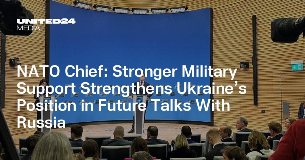 NATO長官：軍事支援の強化は将来のロシアとの交渉におけるウクライナの立場を強化する