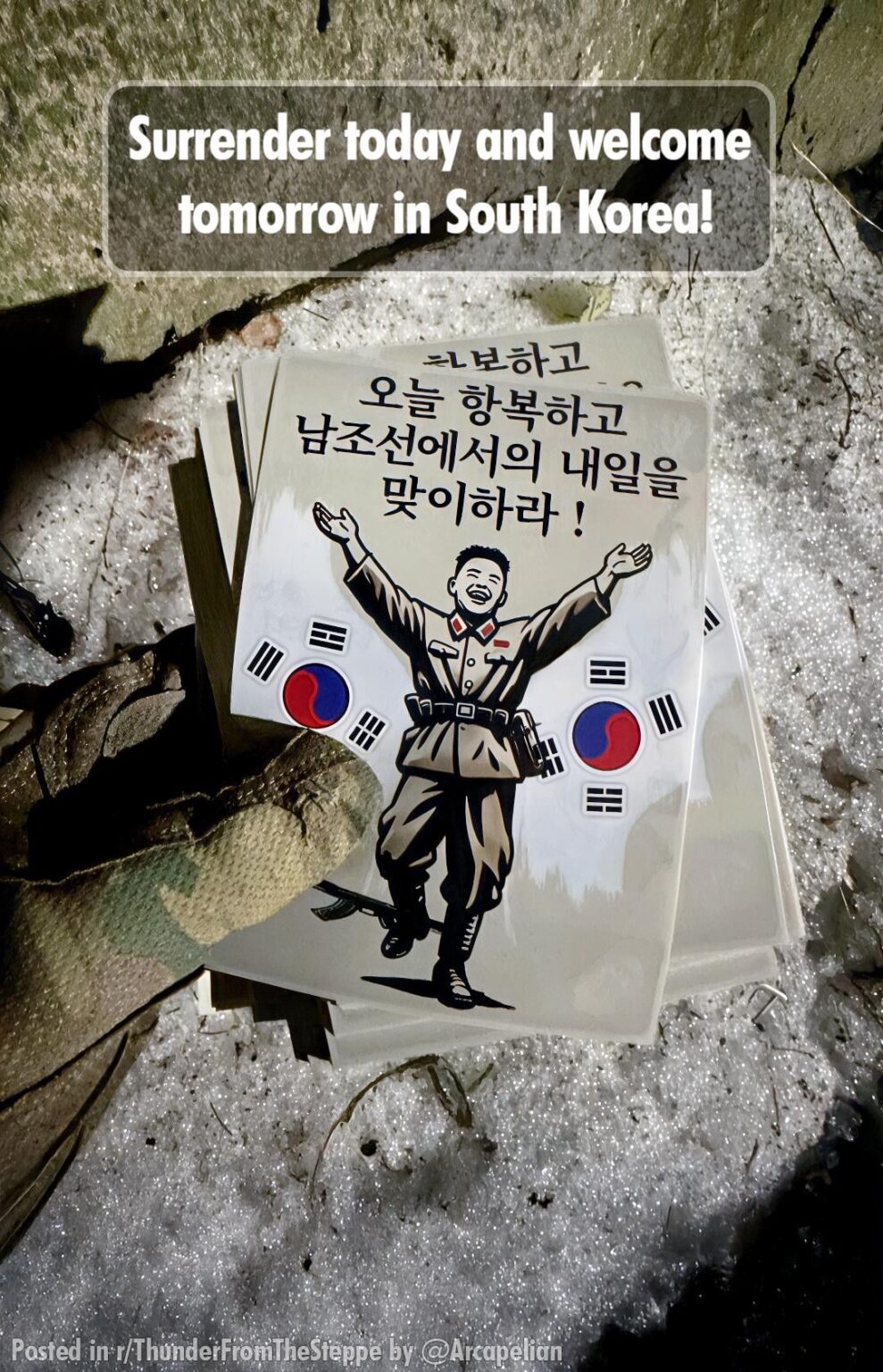 ウクライナの無人機がクルスクの北朝鮮兵士にビラを投下、韓国に自由を与える