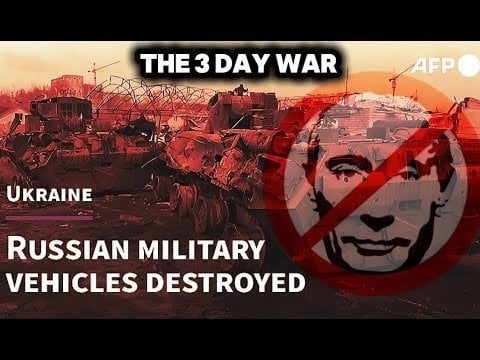 ウクライナにおけるルジアン軍事破壊の編集されたアーカイブ映像