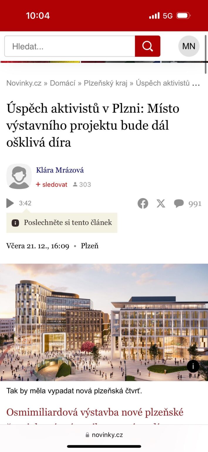 ピルゼンにおける環境活動家の成功 (NIMBY)